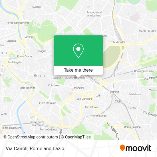 Via Cairoli map