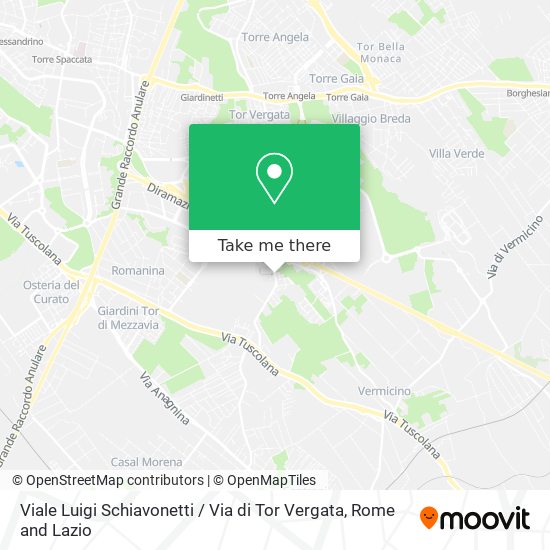Viale Luigi Schiavonetti / Via di Tor Vergata map