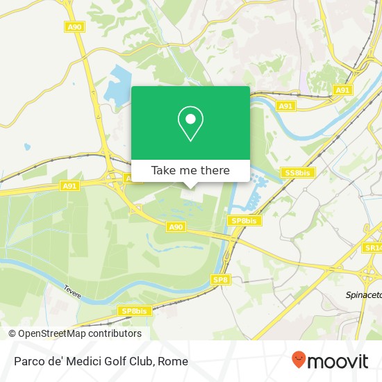 Parco de' Medici Golf Club map