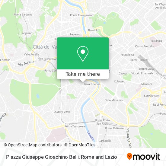 Piazza Giuseppe Gioachino Belli map