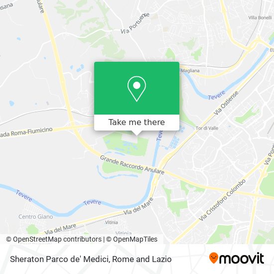 Sheraton Parco de' Medici map