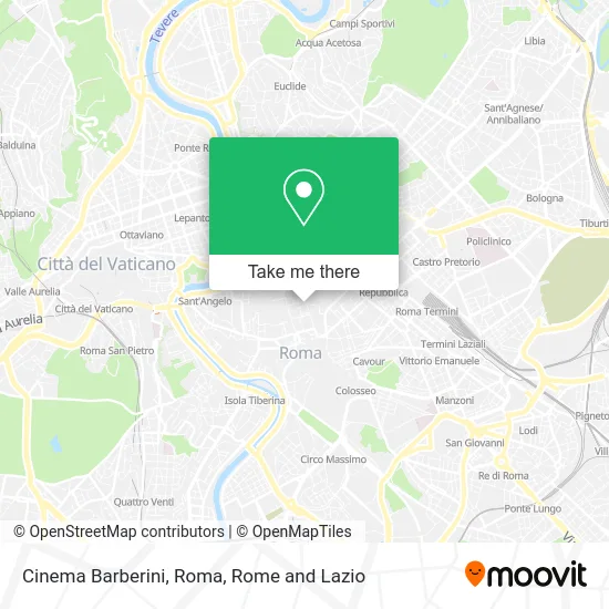 Barberini Cinema, Rome map