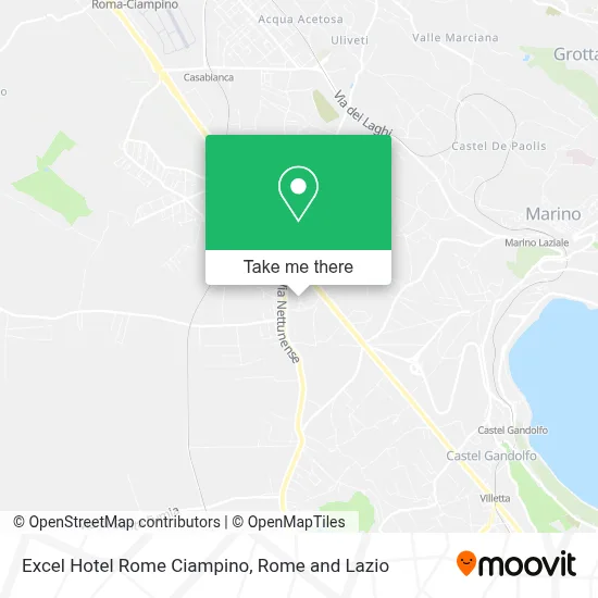 Excel Hotel Rome Ciampino map