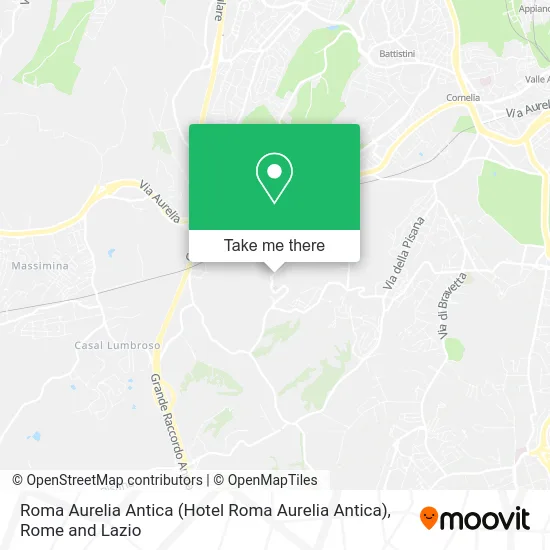 Roma Aurelia Antica map