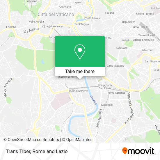 Trans Tiber map