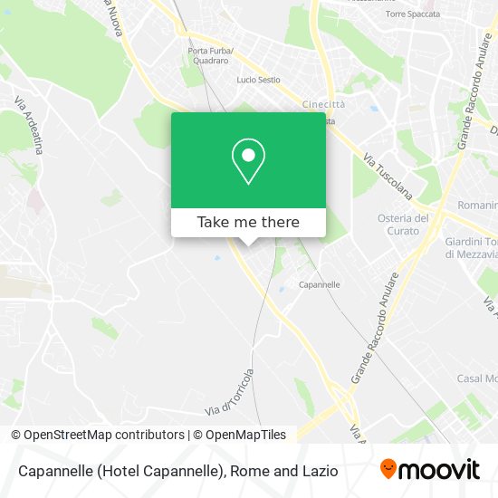 Capannelle (Hotel Capannelle) map