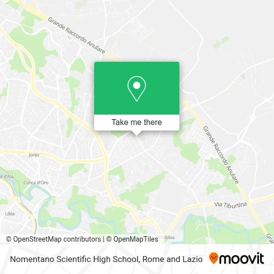 Nomentano Scientific High School map