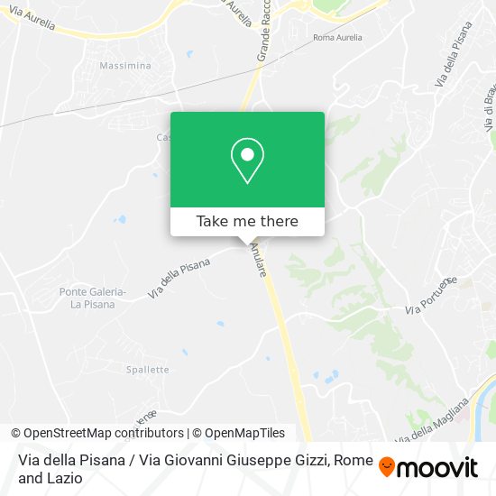Via della Pisana / Via Giovanni Giuseppe Gizzi map