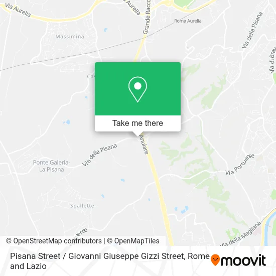 Pisana Street / Giovanni Giuseppe Gizzi Street map