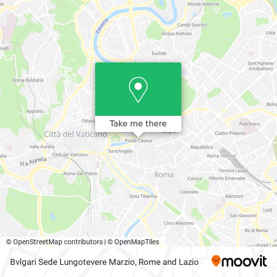 Bvlgari Sede Lungotevere Marzio map