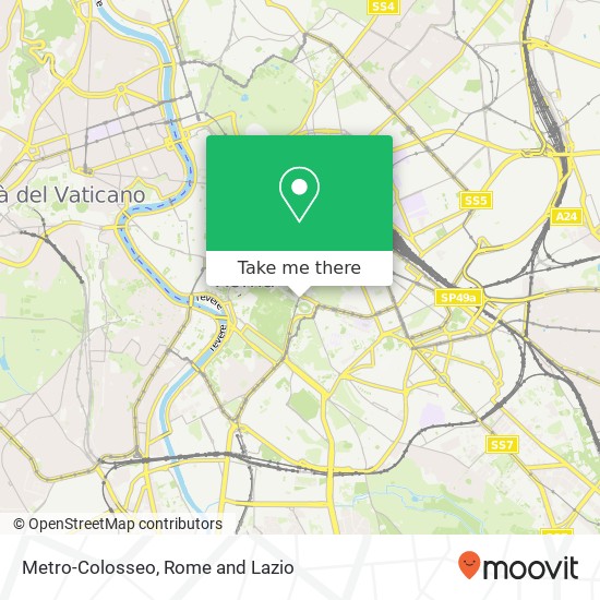 Metro-Colosseo map