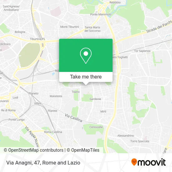 Anagni Street, 47 map