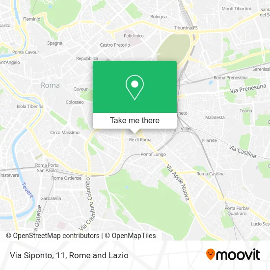 Siponto Street, 11 map