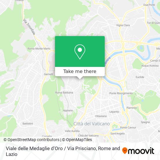 Viale delle Medaglie d'Oro / Via Prisciano map