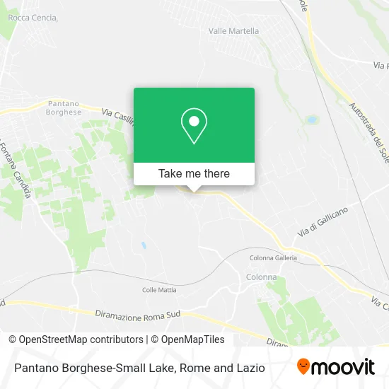 Pantano Borghese-Small Lake map