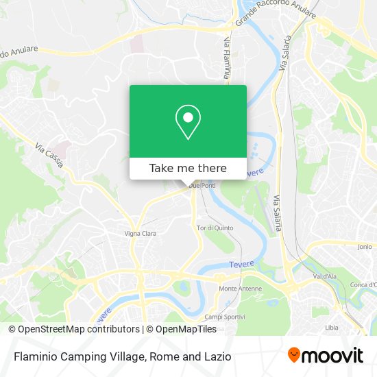 Flaminio Camping Village map