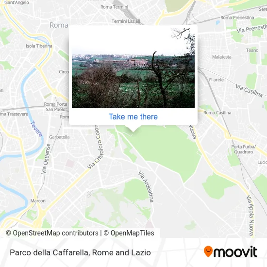 Parco della Caffarella map