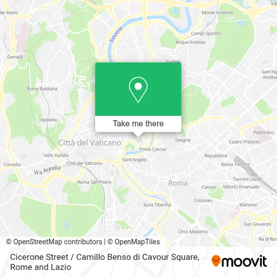 Cicerone Street / Camillo Benso di Cavour Square map