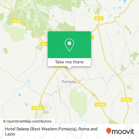 Hotel Selene (Best Western Pomezia) map