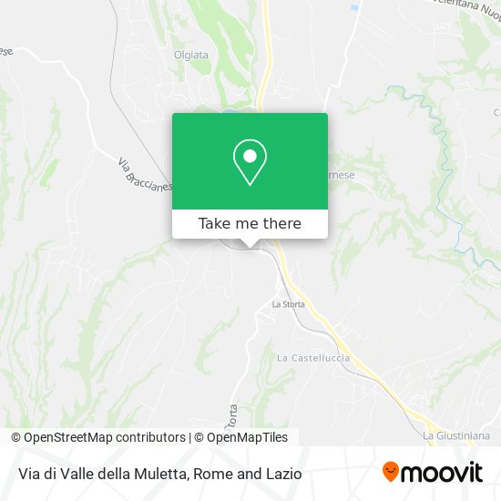 Via di Valle della Muletta map