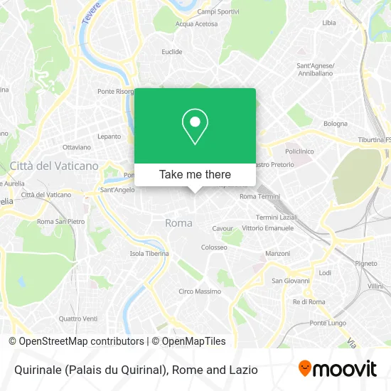 Quirinal Palace map