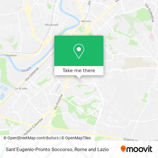 Sant'Eugenio-Pronto Soccorso map