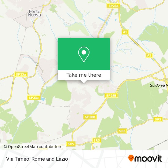 Via Timeo map