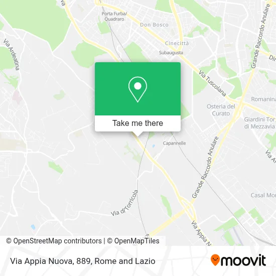 Via Appia Nuova, 889 map
