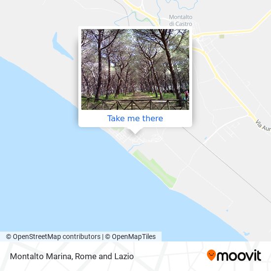 Montalto Marina map