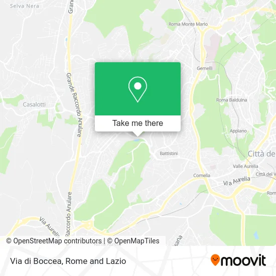 Boccea Street map