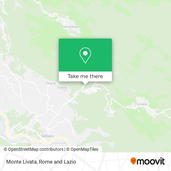 Monte Livata map