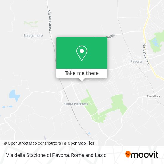 Via della Stazione di Pavona map