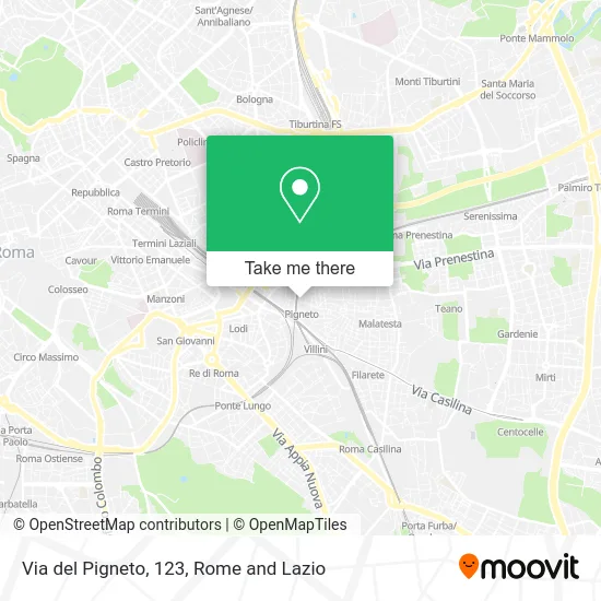 Pigneto Street, 123 map