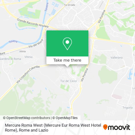 Mercure Roma West (Mercure Eur Roma West Hotel Rome) map