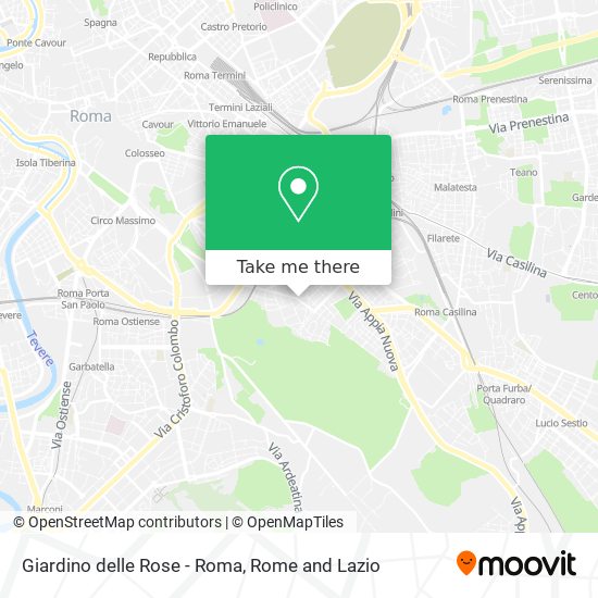 Giardino delle Rose - Roma map