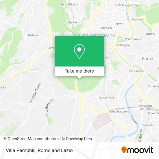 Villa Pamphili map