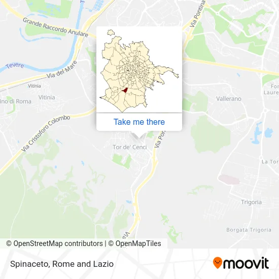 Spinaceto map