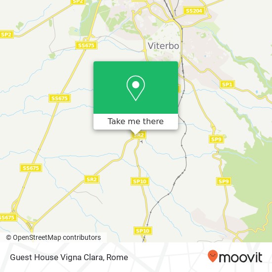 Guest House Vigna Clara map