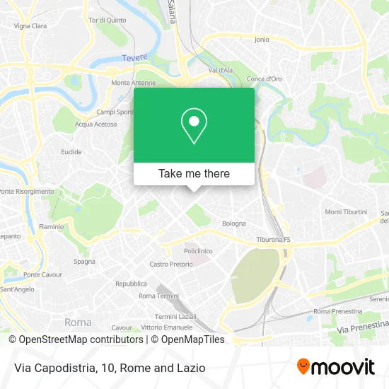 Capodistria Street, 10 map