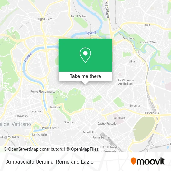 Ukrainian Embassy map