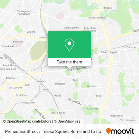 Prenestina Street / Telese Square map