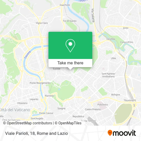 Parioli Avenue, 18 map