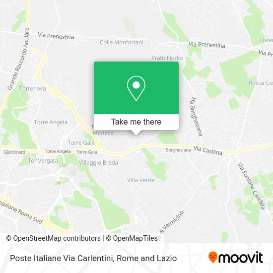 Italian Post Office Carlentini Street map