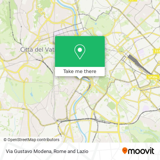 Via Gustavo Modena map