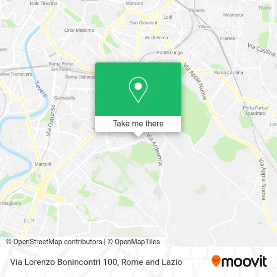 Via Lorenzo Bonincontri 100 map