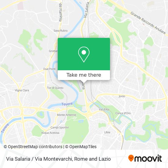 Via Salaria / Via Montevarchi map