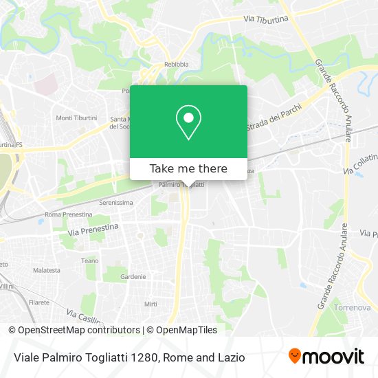 Viale Palmiro Togliatti 1280 map