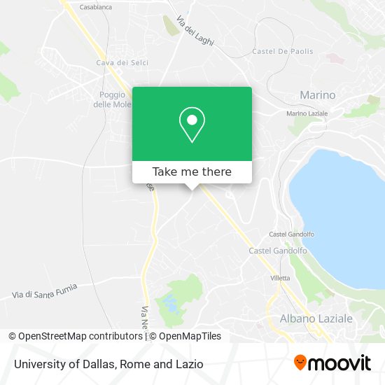 University of Dallas map