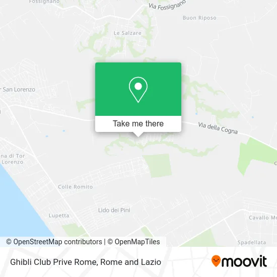 Ghibli Club Prive Rome map