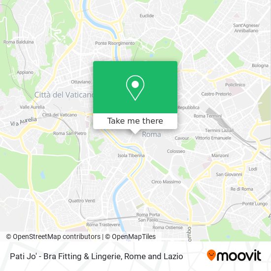 Pati Jo' - Bra Fitting & Lingerie map